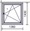 Schüco Kunststoff-Fensterfenster 1360mm X 1430mm [F.40] Sachsen - Glauchau Vorschau