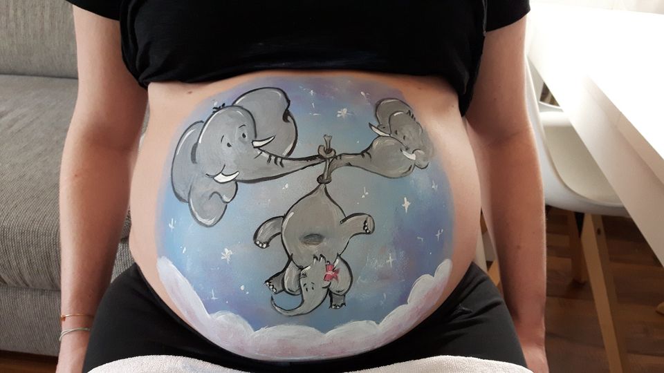 Kinderschminken Osnabrück / Babybauch bemalen (Bellypainting) OS in Lotte