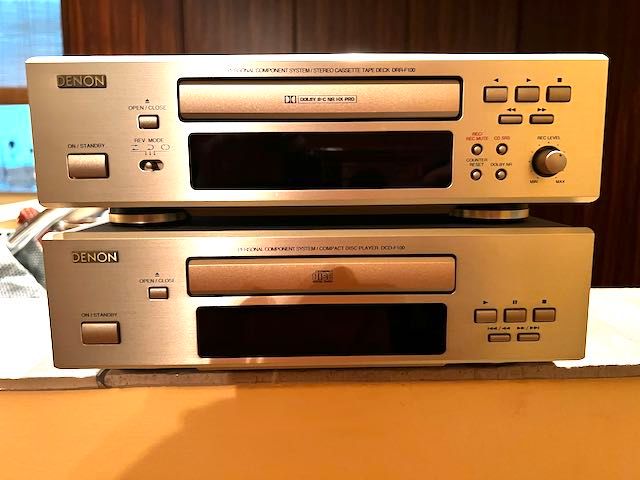 Denon DRR-F100 und DCD-F100 Tape und CD Player in Dreieich