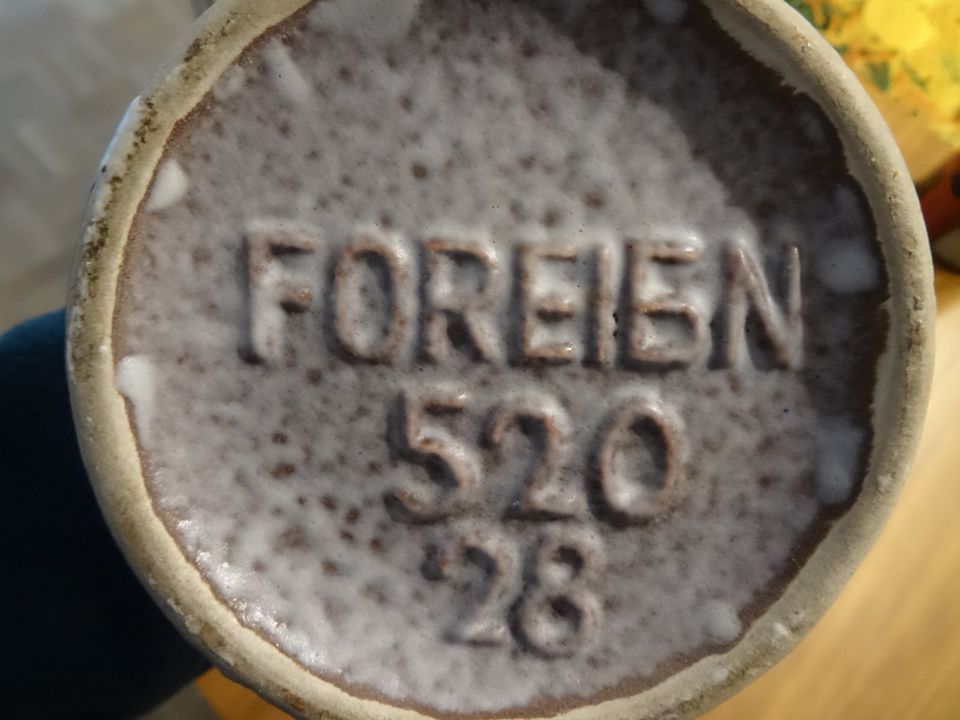 Scheurich Keramik Vase Foreign 520/28, 50/60er Jahre in grau in Unterschleißheim