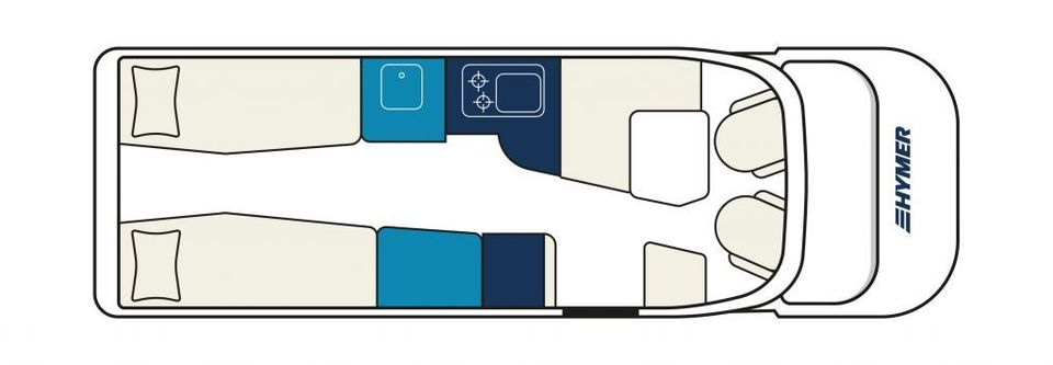 HYMER / ERIBA / HYMERCAR B-Klasse MC T 680 AUTOMATIK,NAVI,RFK,ALUFELGEN in Fuldatal