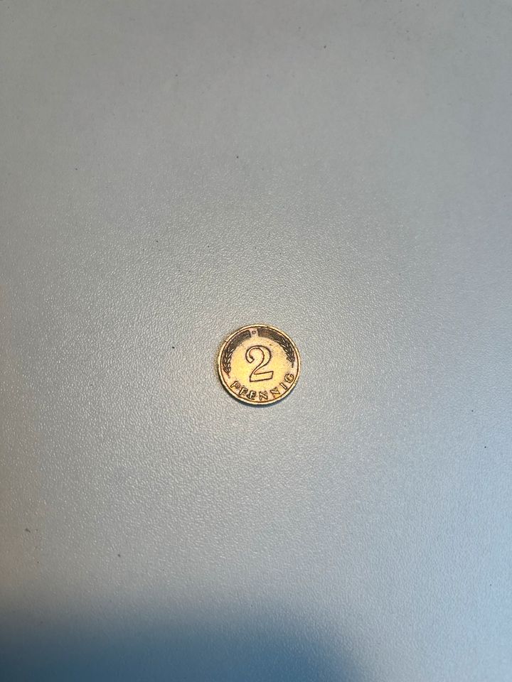 2 Pfennig Münzen 1961 1964 1965 Nicht Magnetisch in Mendig