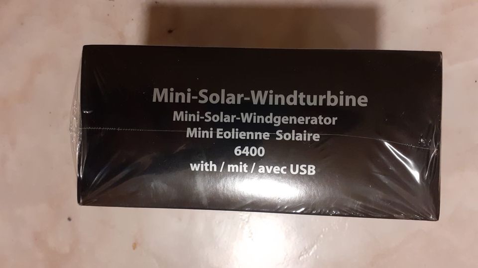 Mini Solar Windturbine mit USB in Neunkirchen-Seelscheid