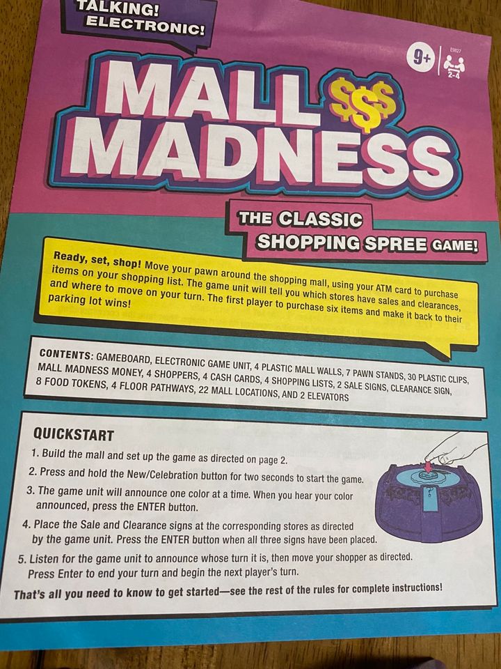 Mall Madness Hasbro Gesellschaftsspiel NEU Englisch 2020 in Erbendorf