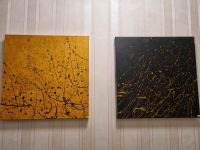 2x Acrylgemälde auf Leinwand 50x50 "Golden Kuss" Nordrhein-Westfalen - Sendenhorst Vorschau