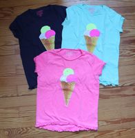 Review T-Shirt, Gr. 140/146, pink / dunkelblau / mint, Pailette Nordrhein-Westfalen - Kevelaer Vorschau