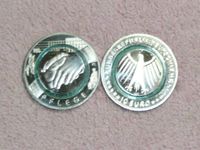 10 Euro Münze Berufsgruppen " Pflege " grüner Polymer Ring. Bayern - Neutraubling Vorschau