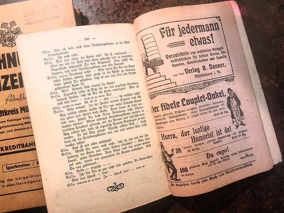 Bücher Lektüre Mühlhausen Liebhaberstücke Wohnungsanzeiger 1949 in Mühlhausen