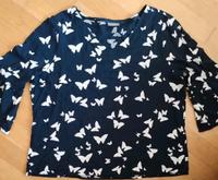 blau weiße Viskose Bluse Größe 44 street one Schmetterlinge Nordrhein-Westfalen - Siegburg Vorschau