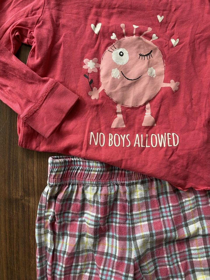 Mädchen Schlafanzug Pyjama Größe 86/92 leuchtet im Dunklen in Mögglingen