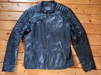 Lederjacke Jack & Jones Herren M schwarz Vintage Style Nordrhein-Westfalen - Lage Vorschau