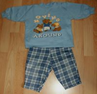 SET - Blaues Sweatshirt & Hose - Größe 68 - 2teilig - "Bären" Rheinland-Pfalz - Limburgerhof Vorschau