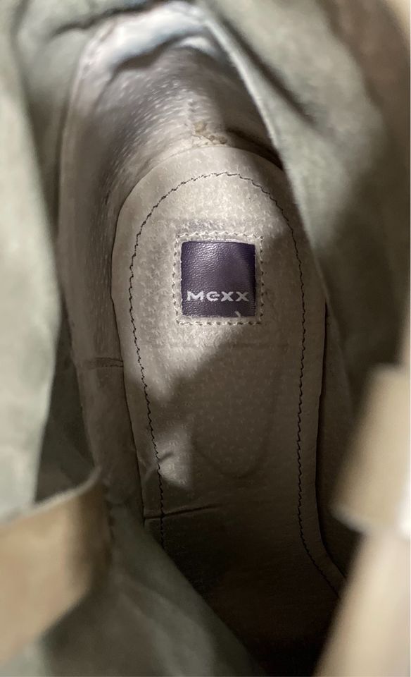 Mexx Stiefelette im Used Look, grau, Größe 38 in Oberhausen