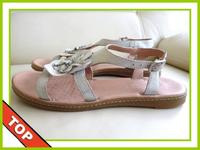 Geox Respira Riemchen-Sandalen Echtleder Silber/Glitzer Gr.38/39✅ Nordrhein-Westfalen - Bocholt Vorschau