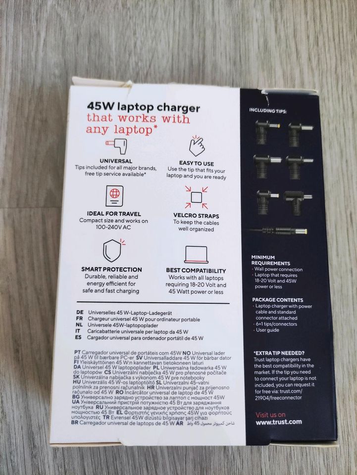 Laptop Ladegerät Netzteil Charger Ladekabel von Trust NEU OVP in Staudt