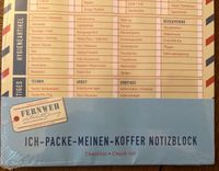 „Ich packe meinen Koffer“ Notizblock / Checkliste Reise München - Schwabing-West Vorschau