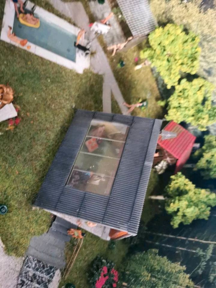 Diorama im Schuhkarton H0 Gartenparty bei Hans Glück 70er Jahre in Leegebruch