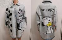 Snoopy Jeansjacke Größe 44 Nordrhein-Westfalen - Nettetal Vorschau