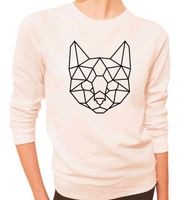 Villa Vega alle Größen Bio KATZE geometrisch cat Sweatshirt Bayern - Karlskron Vorschau