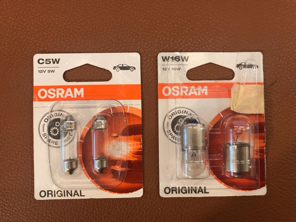 Osram W16W & C5W Ersatz Birnen Renault R4 in Moosburg a.d. Isar