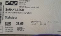 Sarah Lesch Konzert Ticket Pumpe Kiel am 11.05.2024 Kiel - Hassee-Vieburg Vorschau