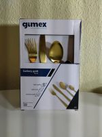 NEU Gimex Besteck-Set navy Cutlery gold Campingbesteck Niedersachsen - Moormerland Vorschau