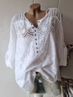 NEU Italy Tunika Bluse Hemdbluse 38 40 42 Nietenleiste 2tlg weiss Nordrhein-Westfalen - Mönchengladbach Vorschau