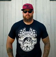 Oldstyle Bikes T-Shirt Chopper Biker Harley Oldschool Brandenburg - Schönefeld Vorschau