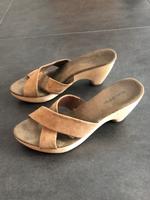 Pantoletten beige braun Größe 39 Leder "Marc O'Polo" Damen Baden-Württemberg - Biberach an der Riß Vorschau