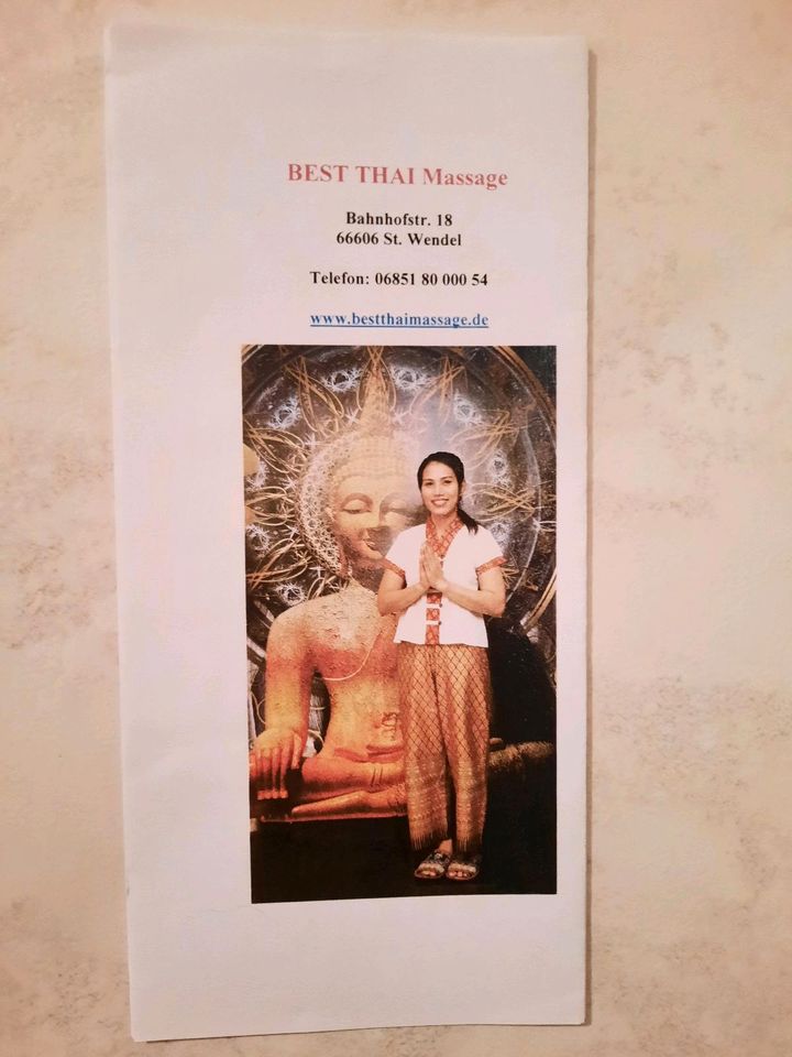 Gutschein Best Thai Massage 2 x 25 € in Oberthal