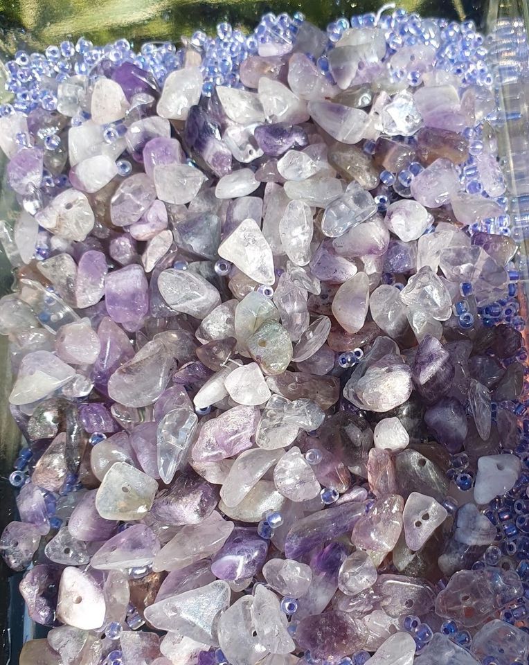 Amethyst Splitterperlen, 100gr in Mammendorf