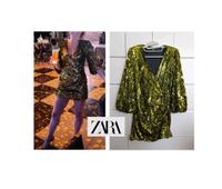 Zara Pailettenkleid Grün S/M  Partykleid Abendkleid Nordrhein-Westfalen - Bergheim Vorschau