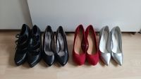 High Heels Gr. 41 42 schwarz rot silber Pumps Stöckelschuhe Nordrhein-Westfalen - Holzwickede Vorschau