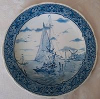 Wandteller, Schiff, Zierteller, Delft by Boch Belgium, 39cm Bayern - Lohr (Main) Vorschau