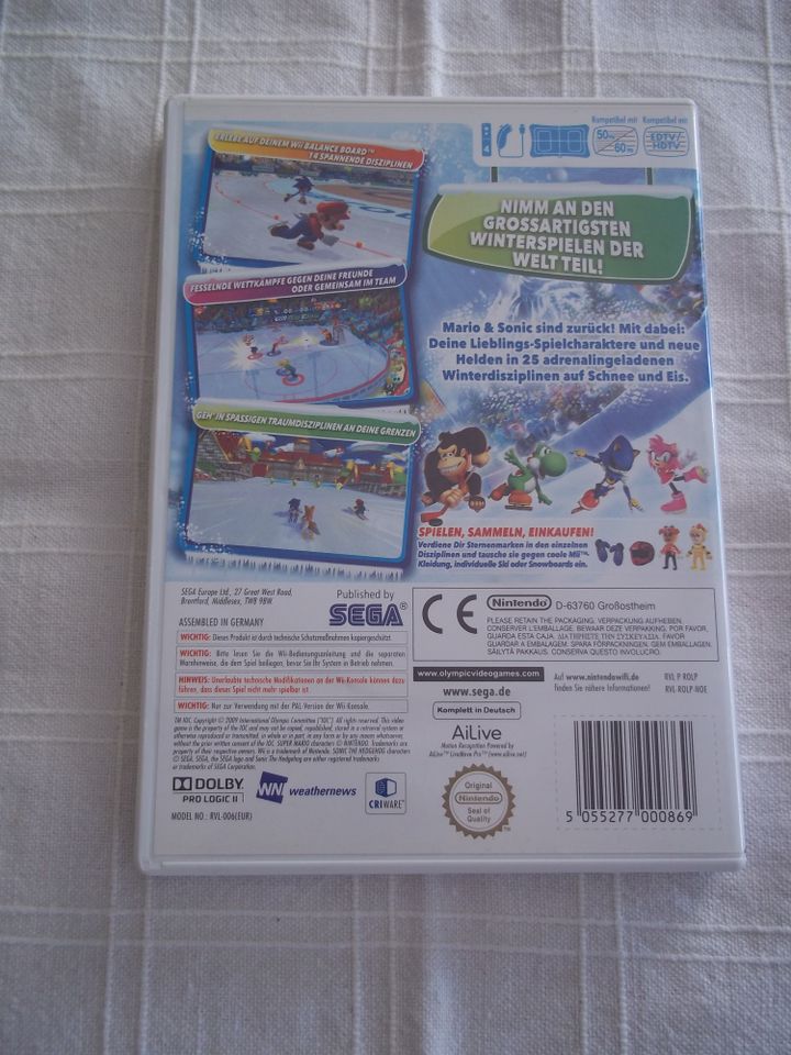 Wii Spiel, Mario&Sonic bei den Olympischen Winterspielen in Apensen
