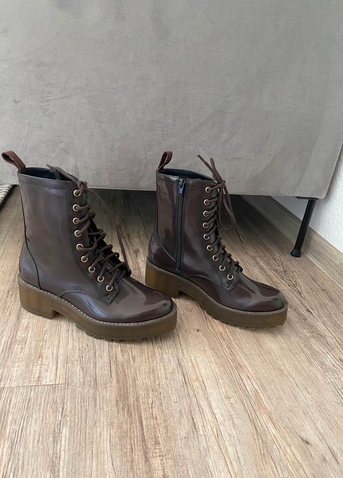 Monki Schnürstiefelette Stiefel Schuhe Braun in Mülheim (Ruhr)