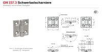 Schwerlastscharniere Ganter GN 237.3-NI-50-50-A-GS NEU 50mm Niedersachsen - Wischhafen Vorschau
