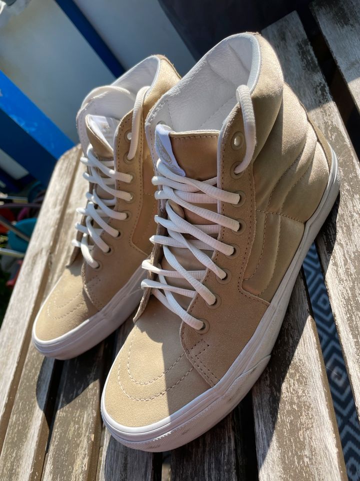 Vans Sk8 high Wildleder Satin beige 40,5 in Dortmund