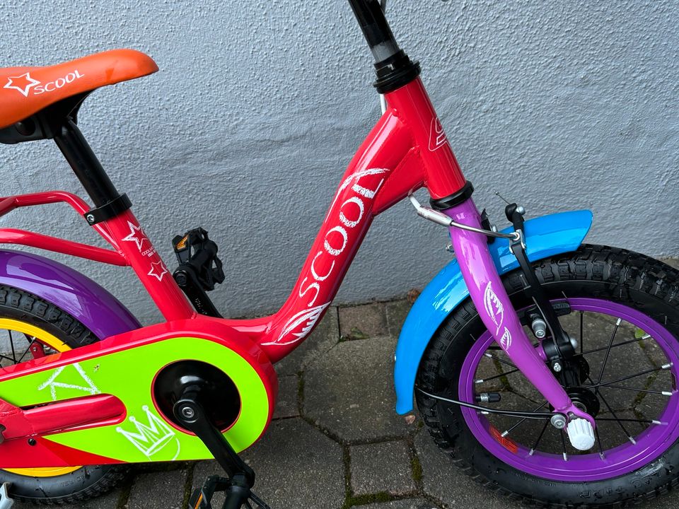 Kinderfahrrad von Scool 12“ Bunt in Birkenfeld