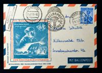 Ballonpost Österreich 1953 gelaufen 10. Ballonpostflug Aachen - Kornelimünster/Walheim Vorschau