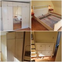 Schlafzimmer mit Bett (160×200), 2 Schränke, Schuhschrank Lindenthal - Köln Lövenich Vorschau