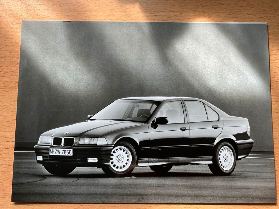 BMW Pressefoto 1991 der neue BMW 3er E36 zur Vorstellung in Nandlstadt