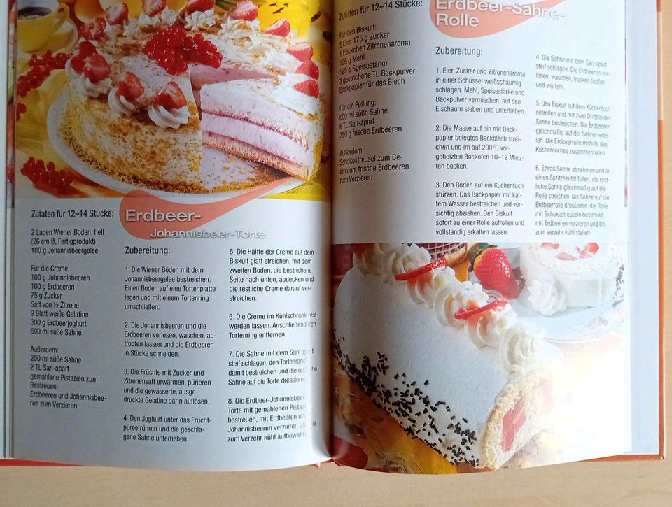 ✔️Lecker Erdbeeren Braten Desserts Kuchen Kochbuch Rezepte in Lengenfeld Vogtland