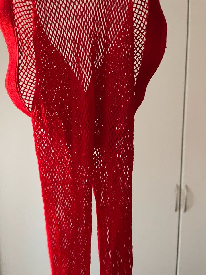 Netzstrumpfhose Netz Strumpfhose NEU Rot XS S in Berlin