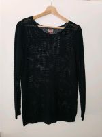 Schwarz dicker "Only" Basic Lochmuster Grobstrick Pullover in M Bayern - Würzburg Vorschau