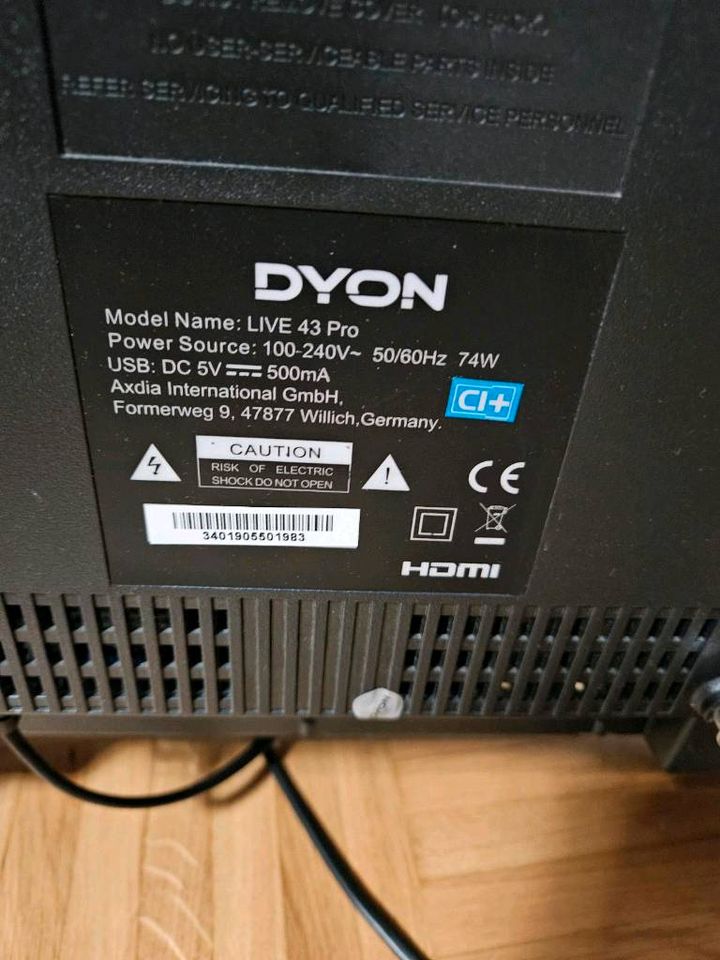 DYON Live 43 Pro 108 cm - 43 Zoll Fernseher Full-HD in Reiskirchen