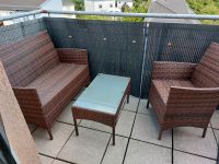 Rattan Garten Balkon Sitzgruppe Set Braun - Bank, 2 Stühle, Tisch Dresden - Pieschen Vorschau