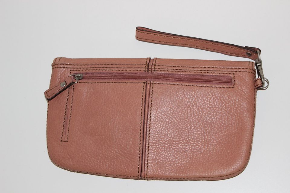 FOSSIL Maddox Foldover Clutch Leder Geldbeutel Geldbörse Altrosa in Duisburg