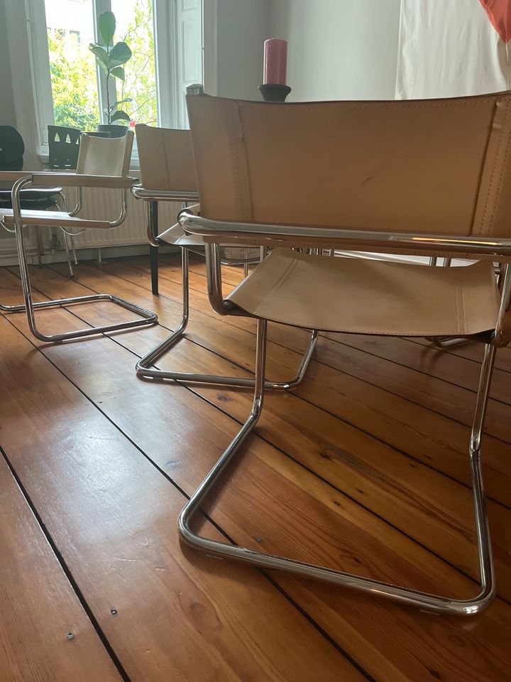 6 Thonet Replika aus echtem Leder, Stuhl, Lounge chair in Hamburg
