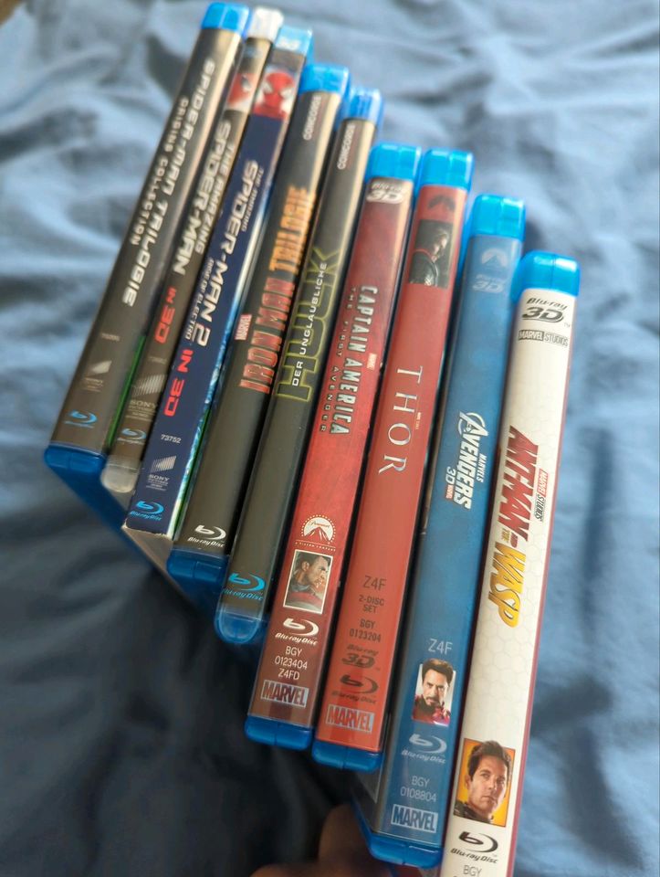 Blu-ray 2D/3D Sammlung: MCU und Spider-man in Berlin